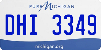 MI license plate DHI3349