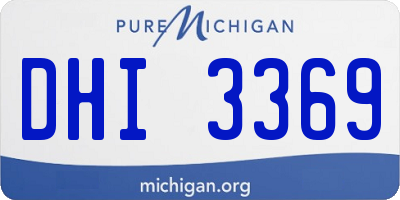 MI license plate DHI3369