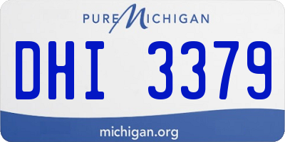 MI license plate DHI3379
