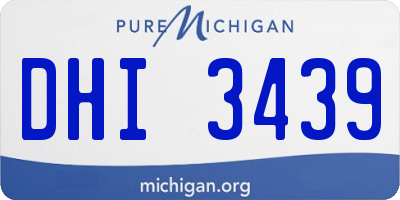 MI license plate DHI3439