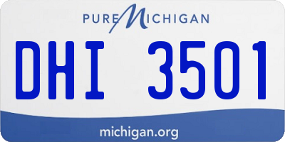MI license plate DHI3501