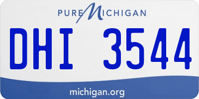 MI license plate DHI3544