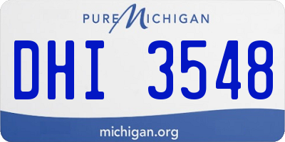 MI license plate DHI3548