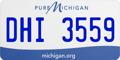 MI license plate DHI3559