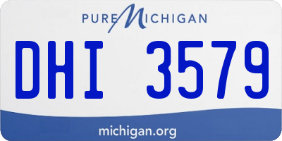 MI license plate DHI3579
