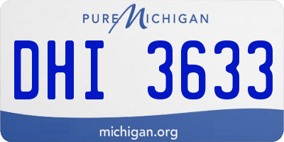 MI license plate DHI3633