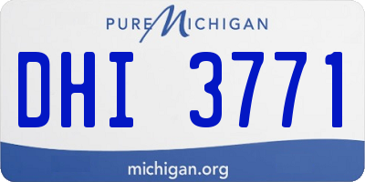 MI license plate DHI3771
