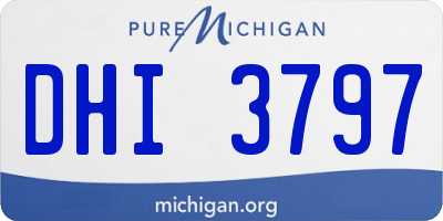 MI license plate DHI3797