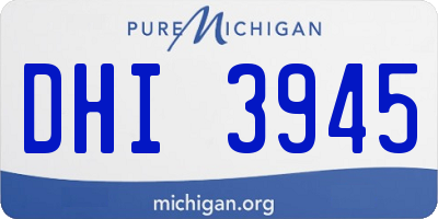 MI license plate DHI3945