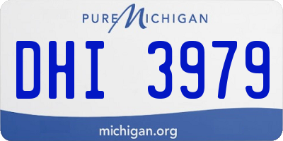 MI license plate DHI3979
