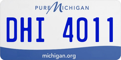 MI license plate DHI4011