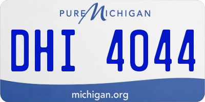 MI license plate DHI4044
