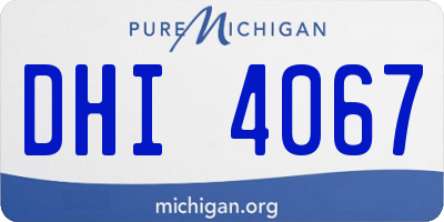 MI license plate DHI4067