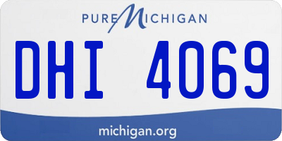 MI license plate DHI4069