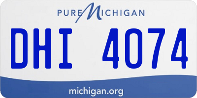 MI license plate DHI4074