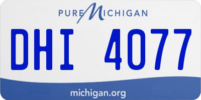 MI license plate DHI4077