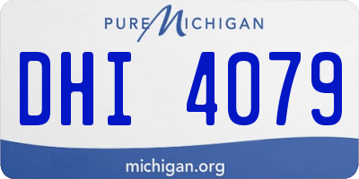 MI license plate DHI4079