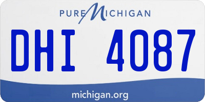MI license plate DHI4087