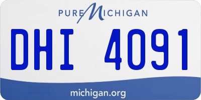 MI license plate DHI4091