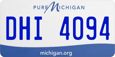 MI license plate DHI4094