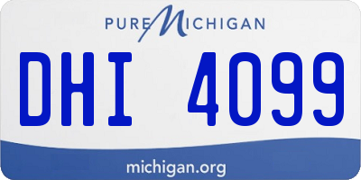 MI license plate DHI4099