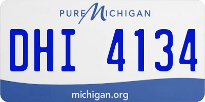 MI license plate DHI4134
