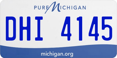 MI license plate DHI4145
