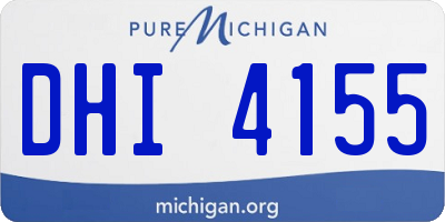 MI license plate DHI4155