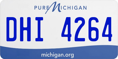 MI license plate DHI4264