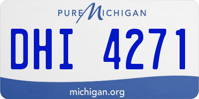 MI license plate DHI4271