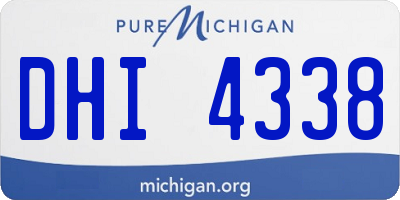 MI license plate DHI4338
