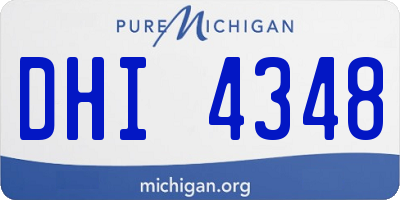 MI license plate DHI4348