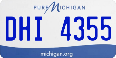 MI license plate DHI4355