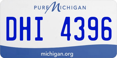 MI license plate DHI4396