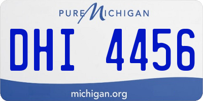 MI license plate DHI4456