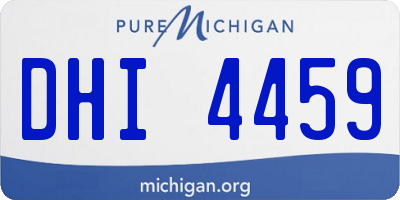 MI license plate DHI4459