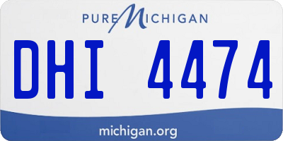 MI license plate DHI4474
