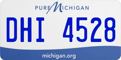MI license plate DHI4528