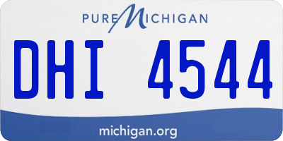 MI license plate DHI4544