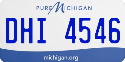 MI license plate DHI4546