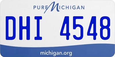 MI license plate DHI4548