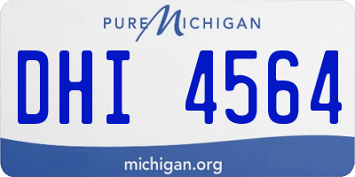 MI license plate DHI4564