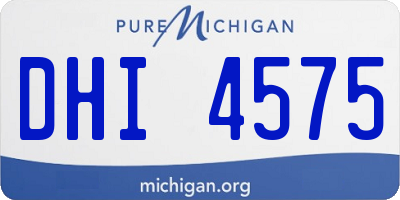 MI license plate DHI4575