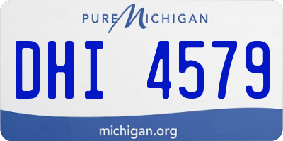 MI license plate DHI4579