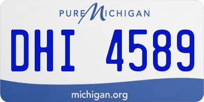 MI license plate DHI4589