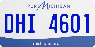 MI license plate DHI4601