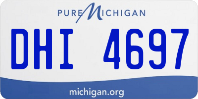 MI license plate DHI4697