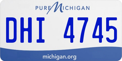 MI license plate DHI4745