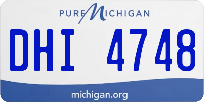 MI license plate DHI4748