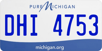 MI license plate DHI4753